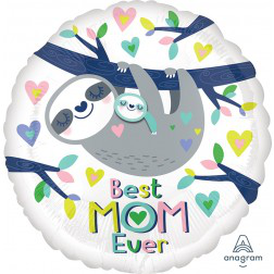 Balloon Foil 18 Inch Best Mom Ever Sloths