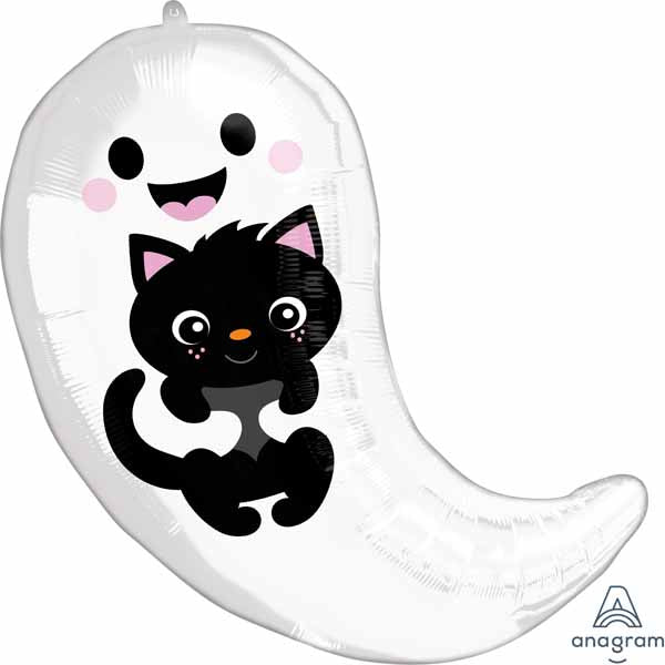 Balloon Foil 18 Inch Ghost & Kitty Cuties