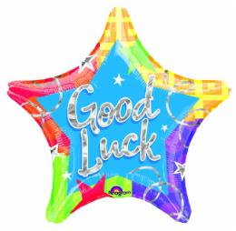 Balloon Foil 18 Inch Good Luck Blitz Star