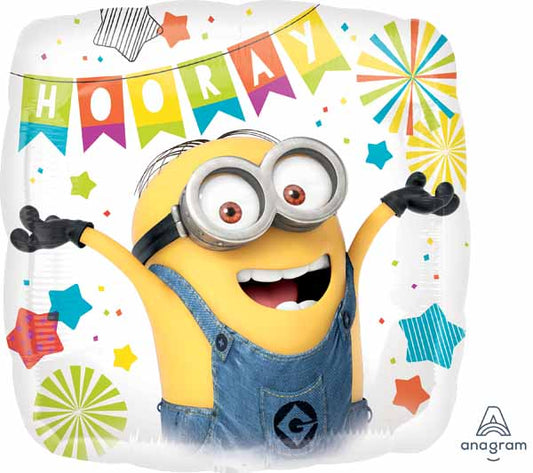 Balloon Foil 18 Inch Minion Party Square