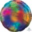 Balloon Foil 19 Inch Circle Holographic Iridescent Rainbow