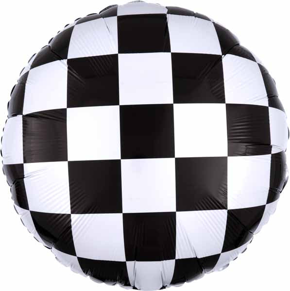 Balloon Foil 18 Inch Checkerboard