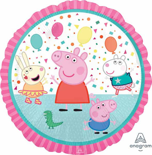 Balloon Foil 18 Inch Peppa Pig and Friends