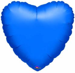 Balloon Foil 19 Inch Heart Metallic Blue