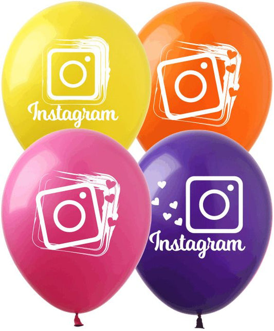 Balloon Latex 11 Inch Fashion Instagram Assorted Colours