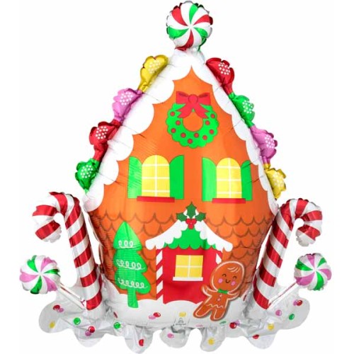 Balloon Foil Super Shape Gingerbread House