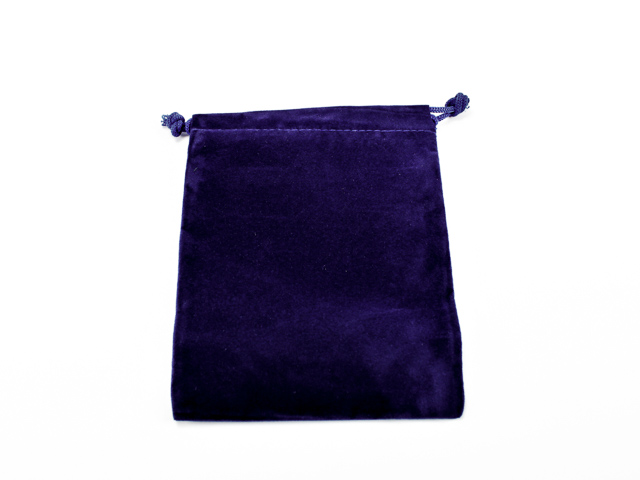 SUEDECLOTH DICE BAG - SMALL ROYAL BLUE