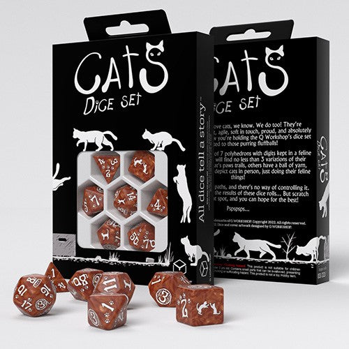 Dice Cats 7-Die Set Muffin