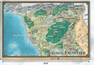 DND Map Set Savage Frontier (31X21)