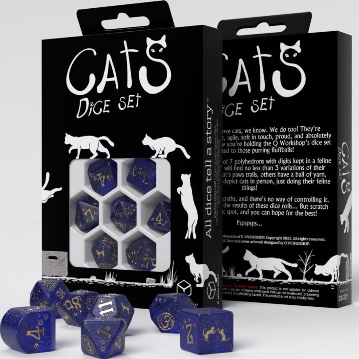 Dice Cats 7-Die Set Meowster