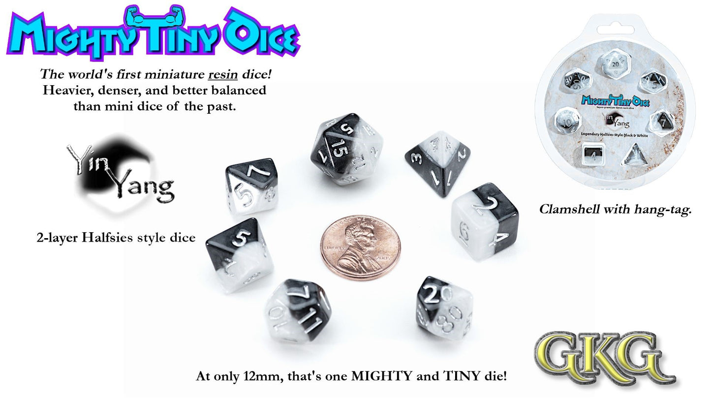 Dice Mighty Tiny - Yin Yang 7-Die Set