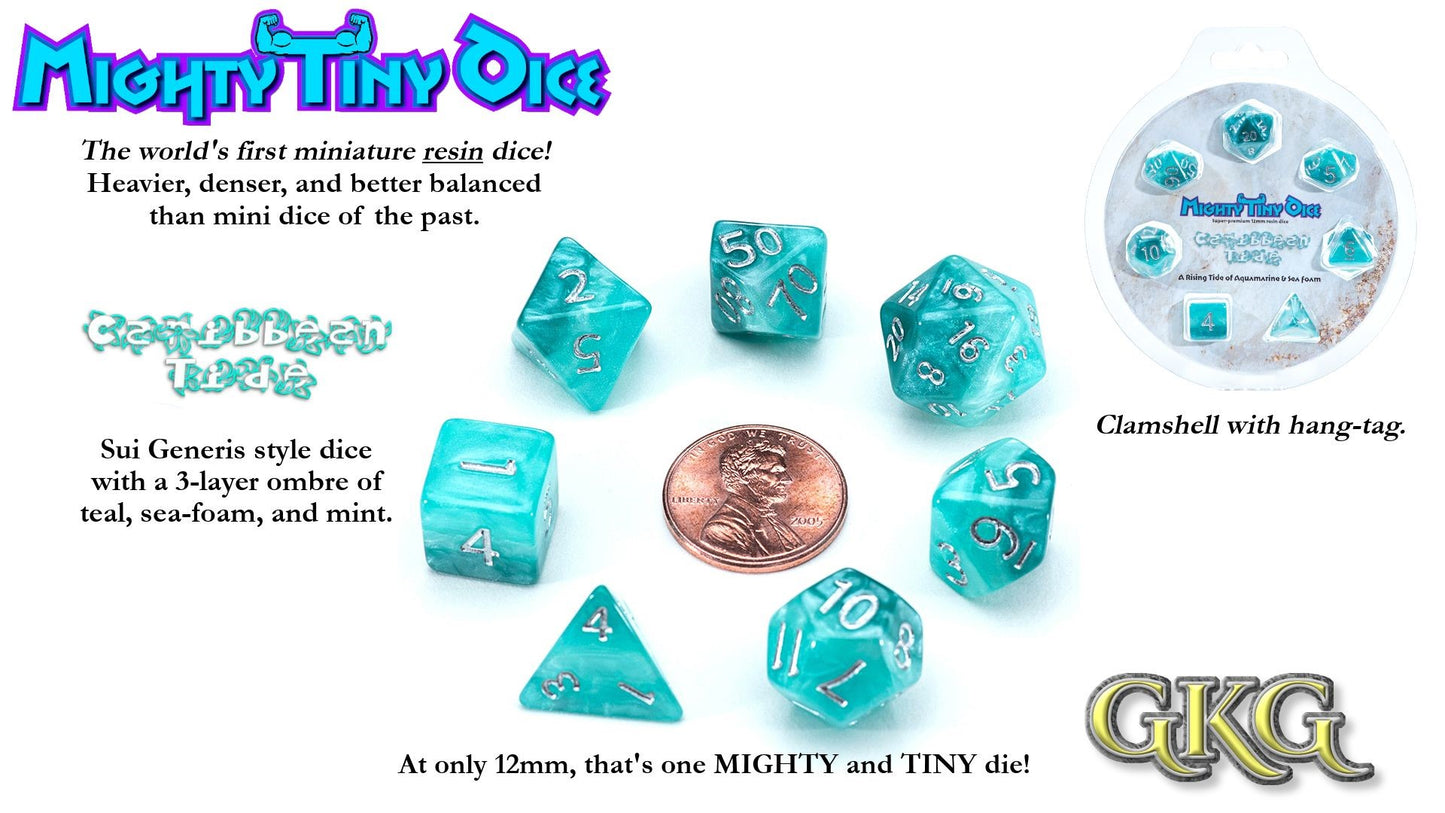 Dice Mighty Tiny - Caribbean Tide 7-Die Set