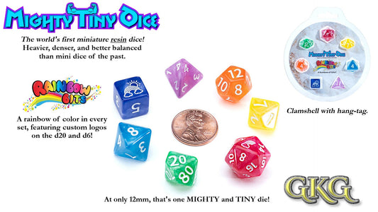 Dice Mighty Tiny - Rainbow Bits 7-Die Set