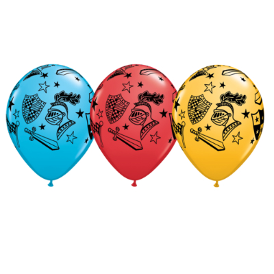 Balloon Latex 11 Inch Fashion Knights ASSORTED COLOURS