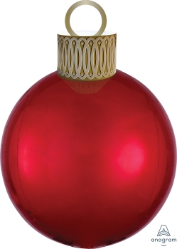 Balloon Foil Super Shape Christmas Ornament Red