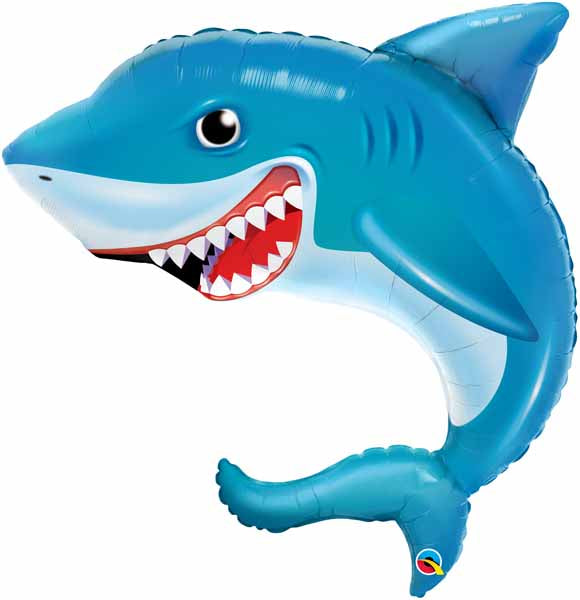 Balloon Foil Super Shape Smiling Shark