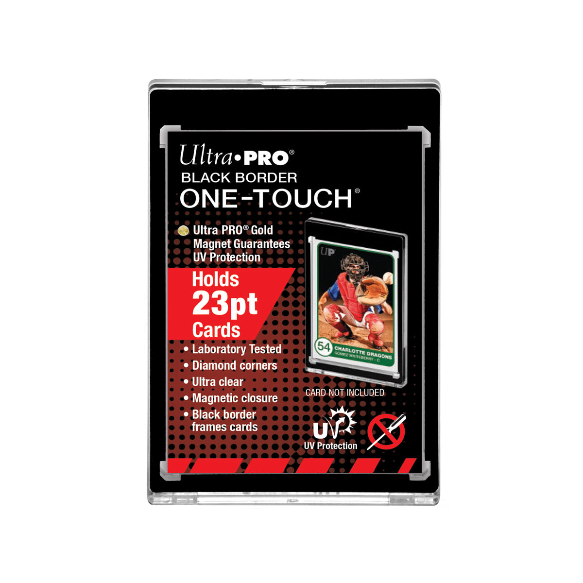 Ultra-Pro 3X5 One-Touch UV 023pt Black Border