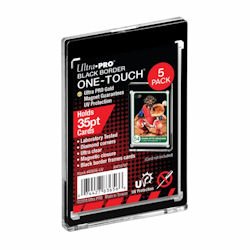 Ultra-Pro 3X5 One-Touch UV 035pt (5-Pack) Black Border