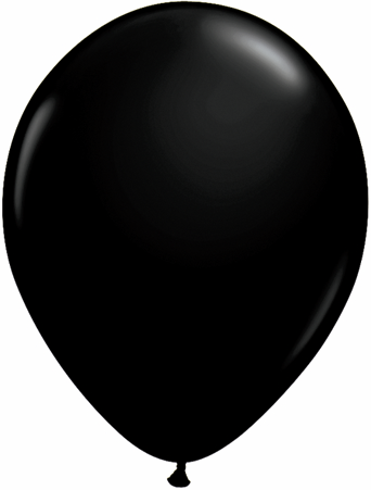 Balloon Latex 11 Inch Fashion Round Black